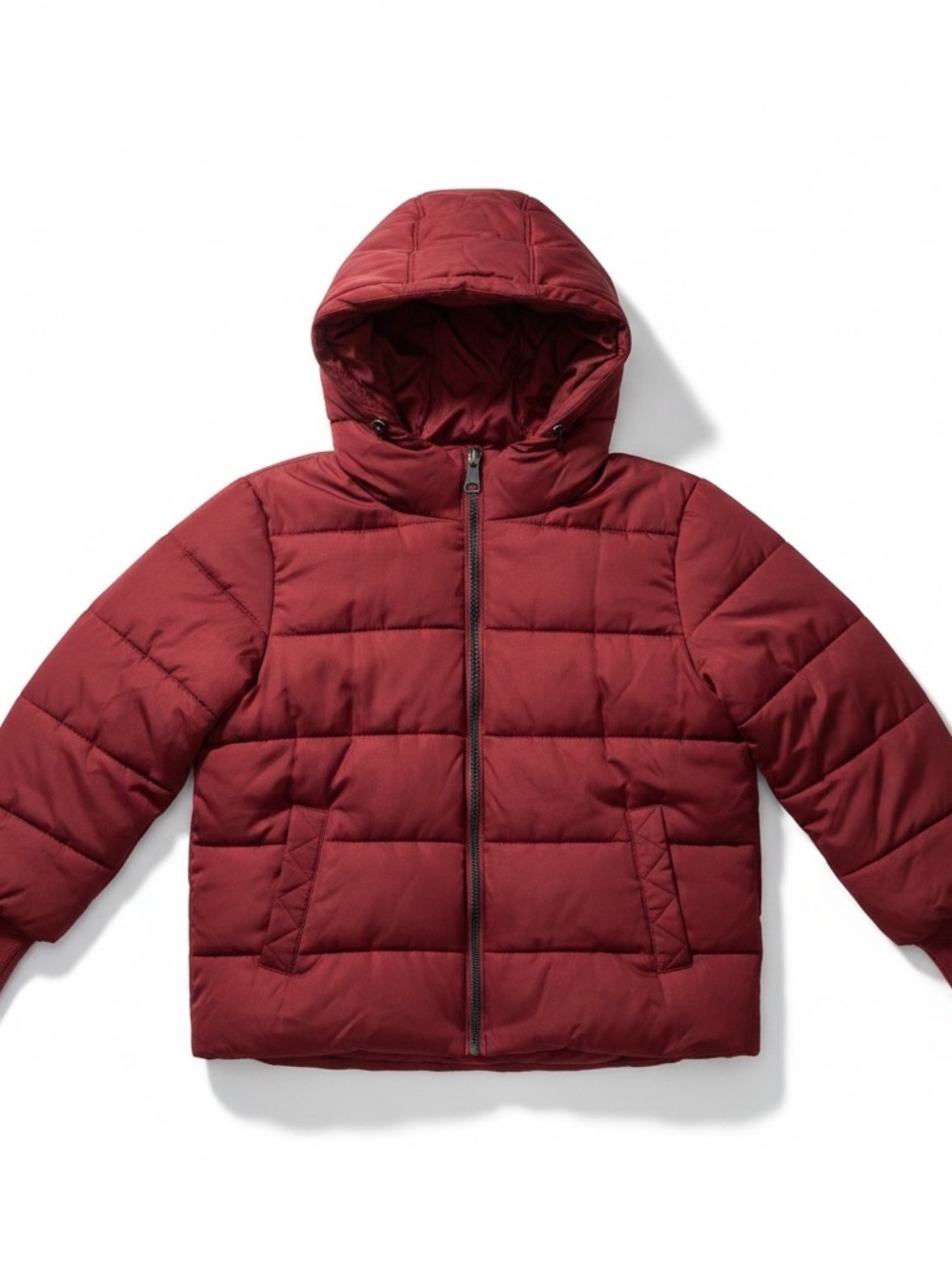 Toy G Women's Red Puffer Jacket with Hood Size Small
